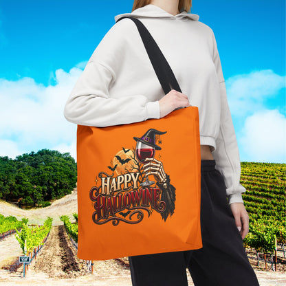 Happy Hallowine Personalized Tote Bag
