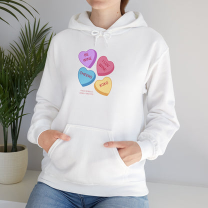 Wine Conversation Hearts Hoodie