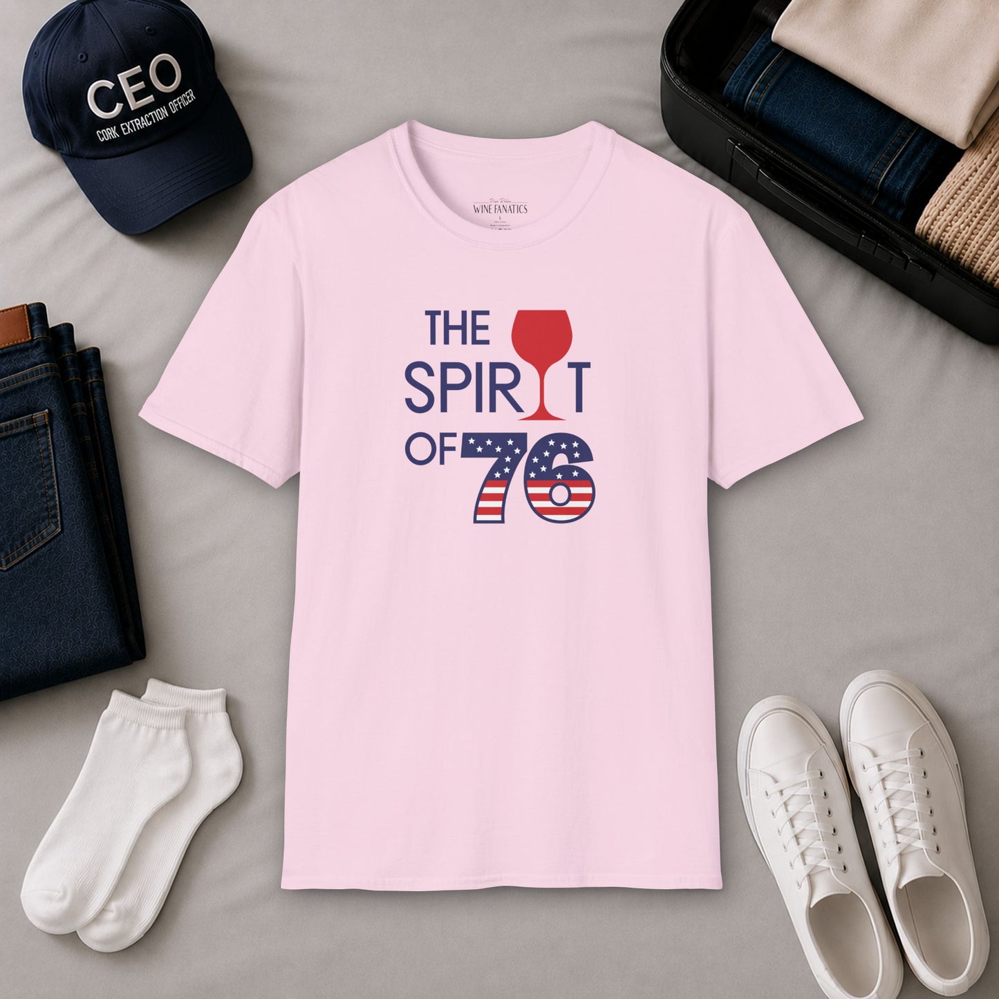 The Spirit of 76 Independence Day Unisex Softstyle T-Shirt