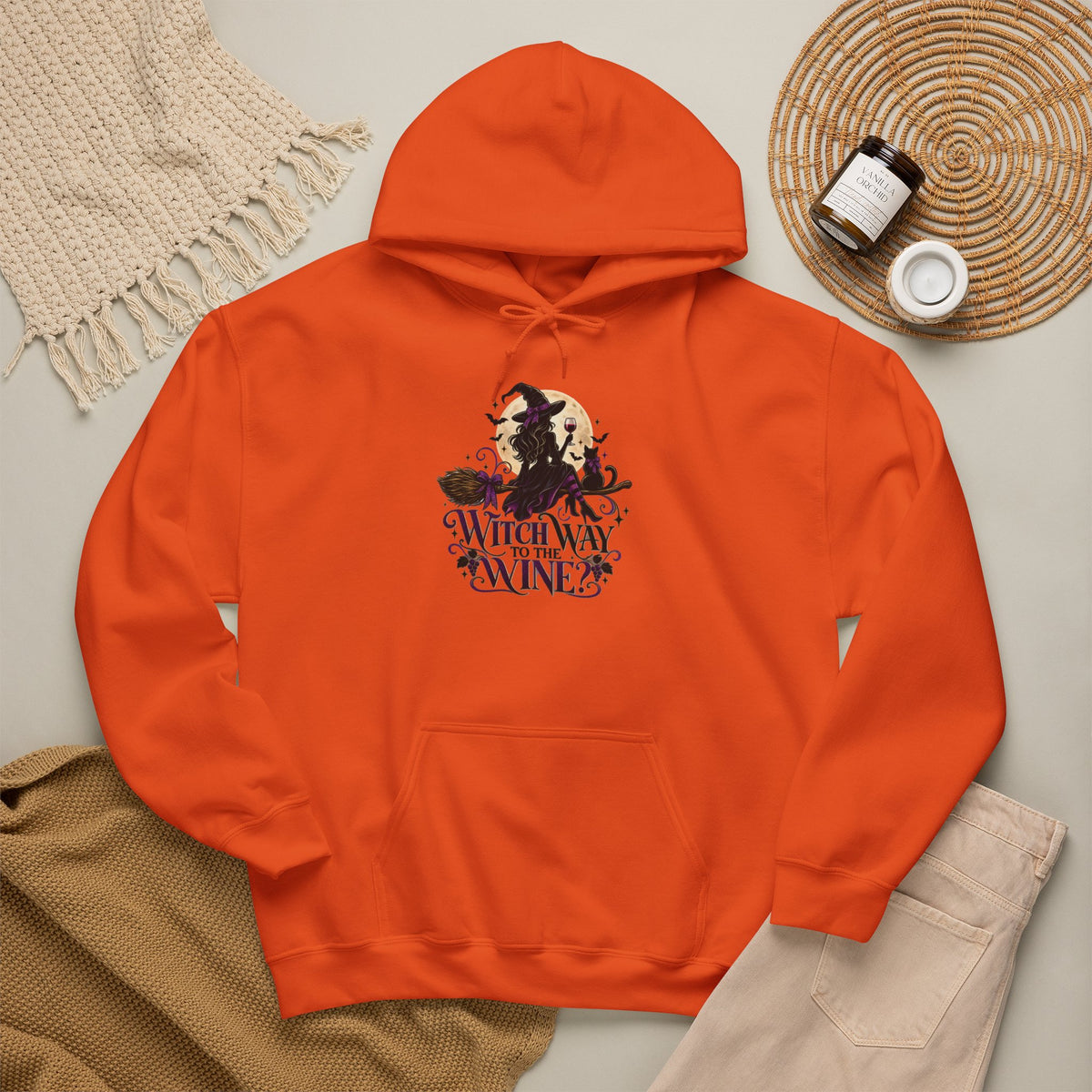 Witch Way To The Wine Hoodie