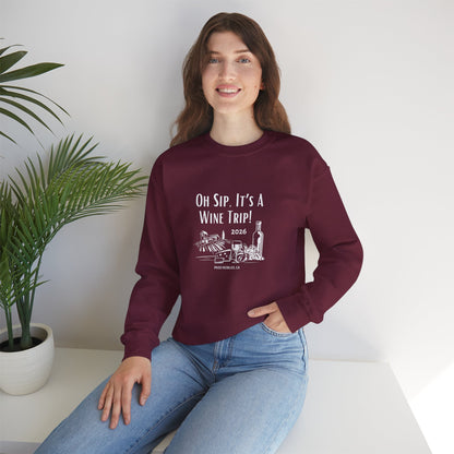 Oh Sip It's A Wine Trip 2025 Personalized Sweatshirt