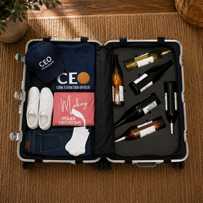 VinAluminum Luxury 12-Bottle Wine Suitcase by VinGardeValise