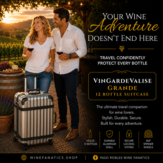 VinGardeValise Grande 12-Bottle Wine Suitcase
