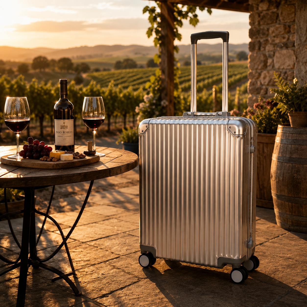 VinAluminum Luxury 12-Bottle Wine Suitcase by VinGardeValise
