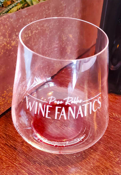 Set of Two...Paso Robles Wine Fanatics 400ml Stemless Wine Glasses w/ Classic Logo (Set of 2)
